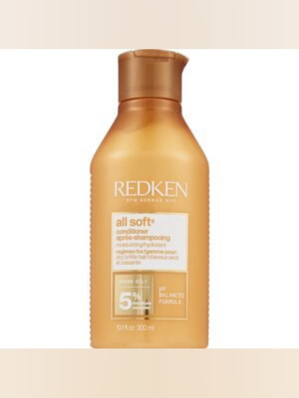 Redken All Soft Conditioner - Golden Orange Bottle